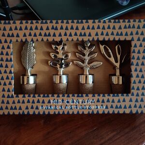 West Elm Mid Century Botanical Wine Stopper Set